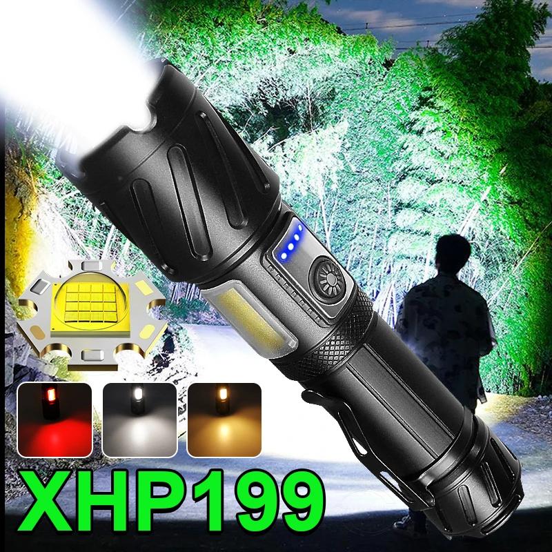  Ʈ XHP199  LED  ġ USB     ÷ Ʈ 18650 XHP90  